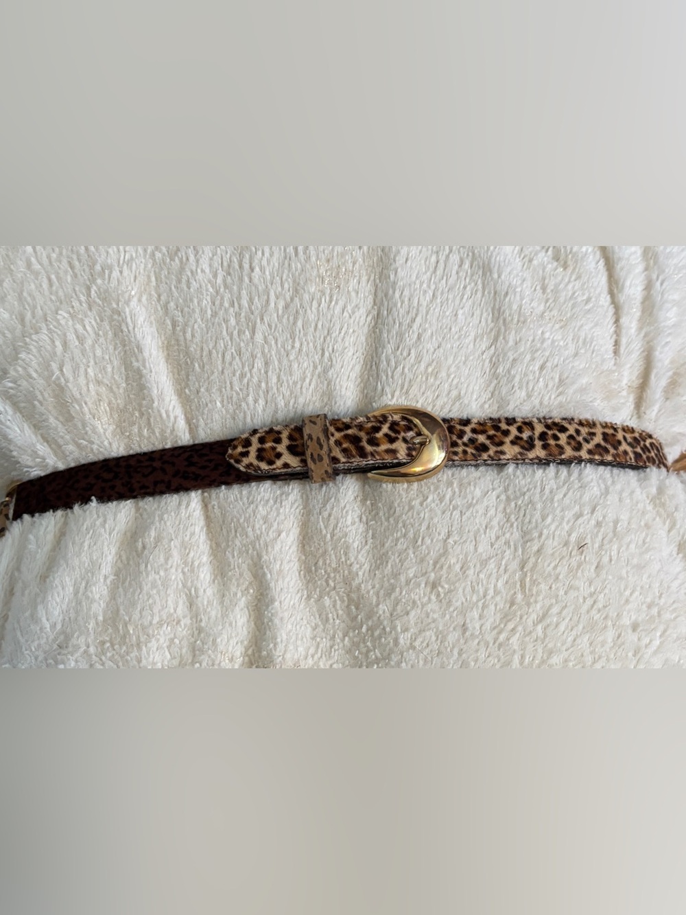 Vintage! A.Brod belt leopard, gold links, cute!!